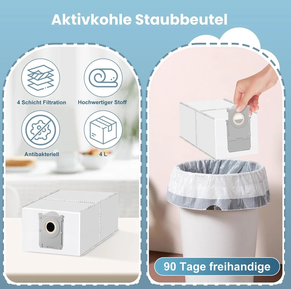 Bisenkud 17 dalių robotų dulkių siurblių priedų rinkinys ECOVACS DEEBOT X9 PRO Omni ir X11 PRO Omni EC-X9