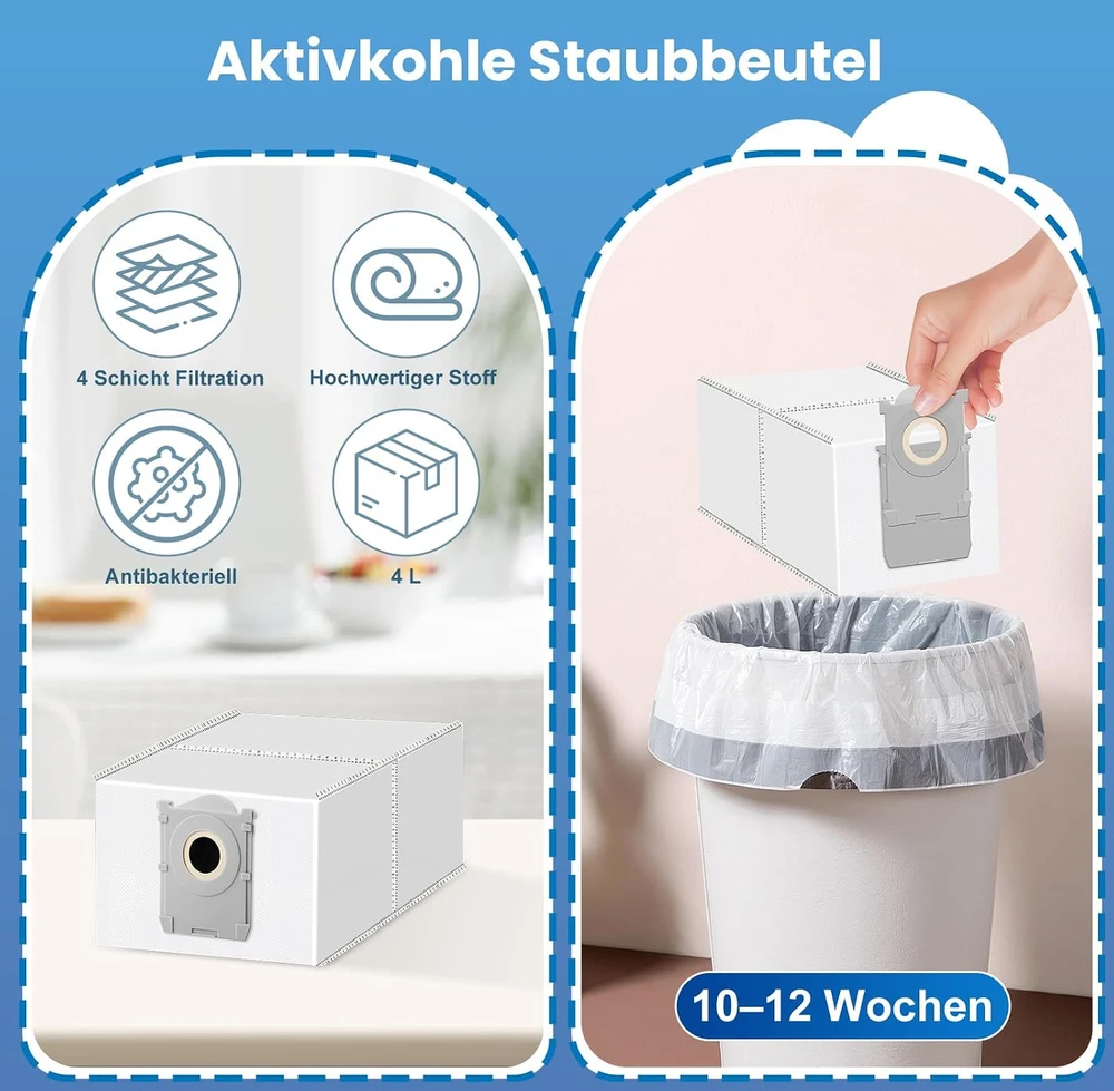 Bisenkud priedų rinkinys robotui dulkių siurbliui ECOVACS DEEBOT X8 Omni ECx8
