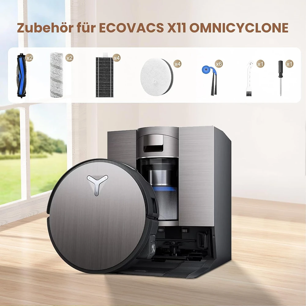Bisenkud roboto dulkių siurblio priedų rinkinys ECOVACS X11 OMNICYCLONE, 20 vnt., EC-X11
