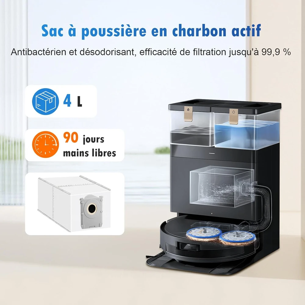Bisenkud roboto dulkių siurblio priedų rinkinys ECOVACS DEEBOT T50 Omni, 25 dalių, ECO-T50