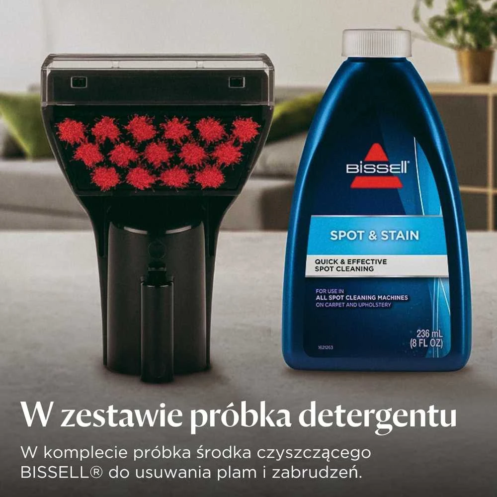 Dulkių siurblys „Bissell“ dėmių valiklis „SpotClean ProHeat“, veikiantis su laidiniu varikliu, rankinis, plovimo funkcija, 330 W, raudonas/titanas, garantija 24 mėn.