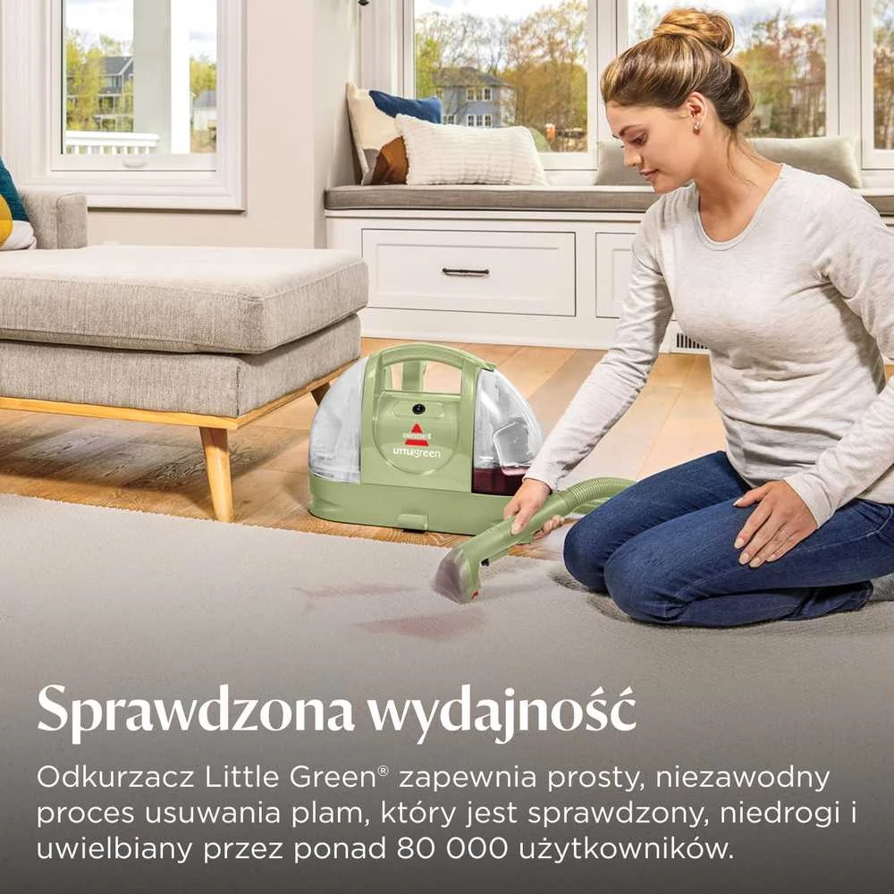 BISSELL skalbiamas rankinis dulkių siurblys, 340 W, 1,4 l talpa, Little Žalias, 4098N