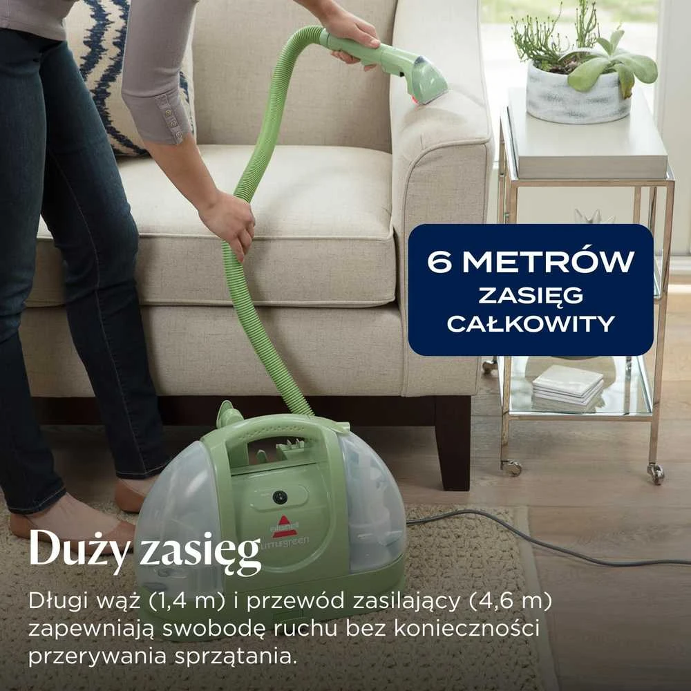 BISSELL skalbiamas rankinis dulkių siurblys, 340 W, 1,4 l talpa, Little Žalias, 4098N