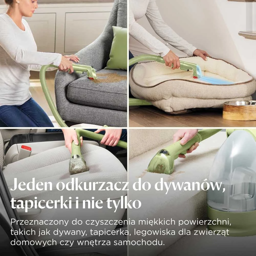 BISSELL skalbiamas rankinis dulkių siurblys, 340 W, 1,4 l talpa, Little Žalias, 4098N