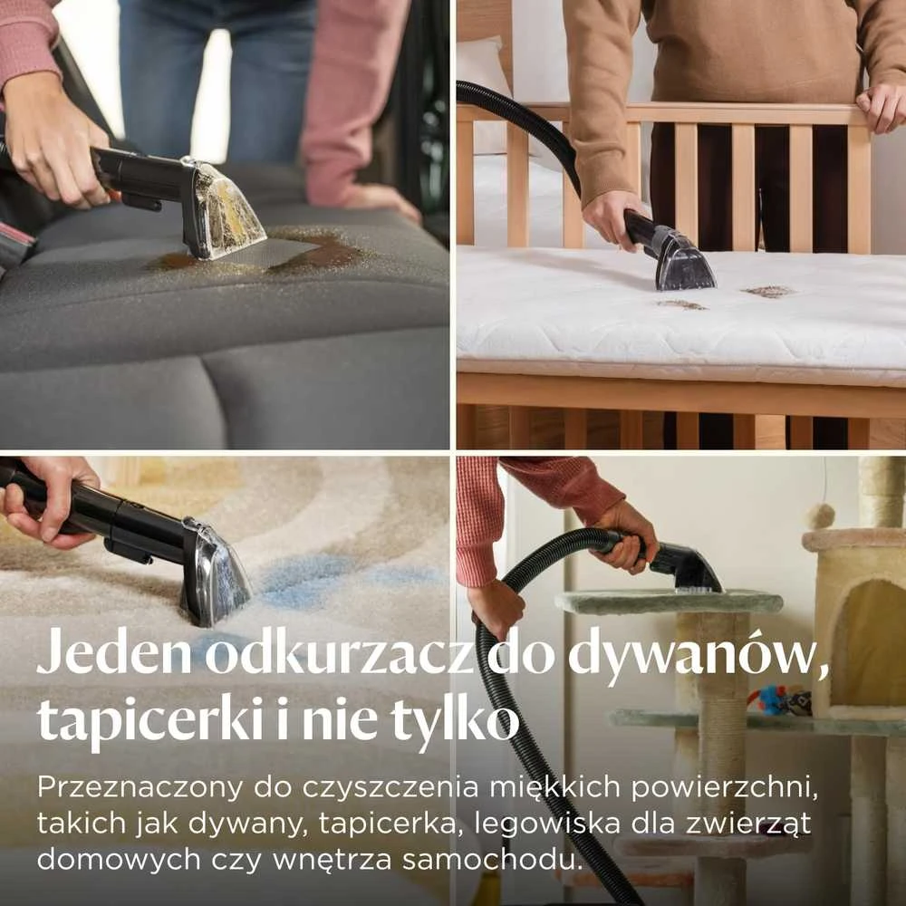 BISSELL šluojantis dulkių siurblys SpotClean C5, 400 W, 3,7kg, dvigubas vandens bakas, 3861N
