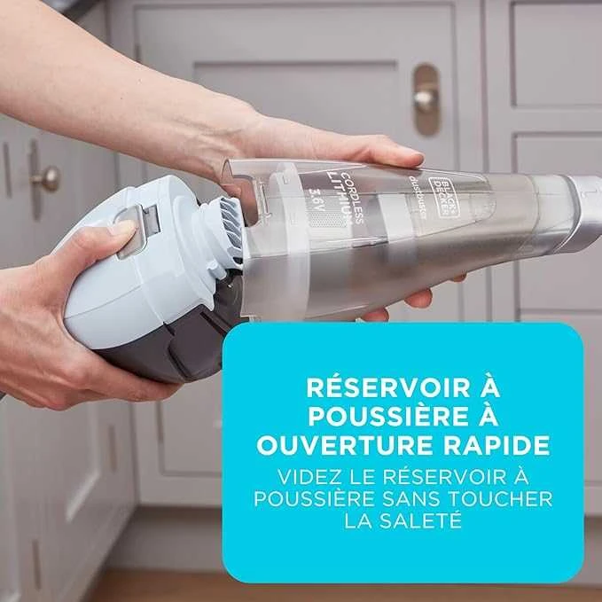 Black & Decker Juodas+DECKER Dustbuster Rankinis dulkių siurblys
