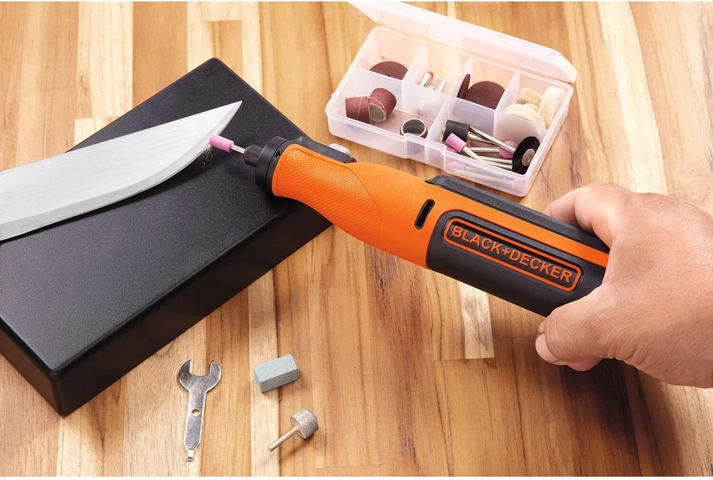 Black & Decker BD šlifuoklis MULTI. 8V +52szt. AKCESORIÓW BCRT8IK