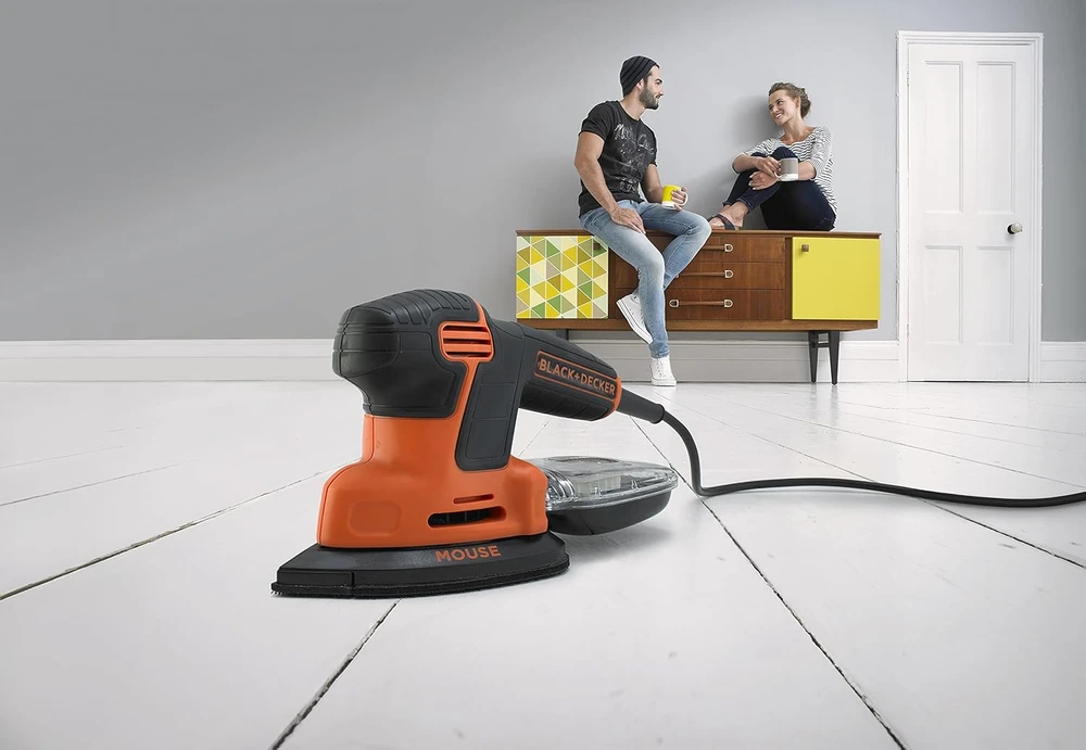 Black & Decker Juodas & Decker Ekscentrinis šlifuoklis su 125 FI 340W AC Bosch GEX 125