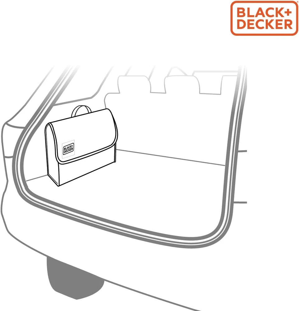 Black & Decker Automobilinis daiktadėžės organizatorius Juodas & Decker