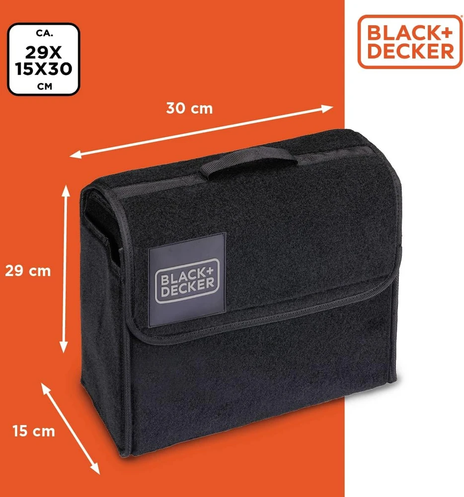 Black & Decker Automobilinis daiktadėžės organizatorius Juodas & Decker