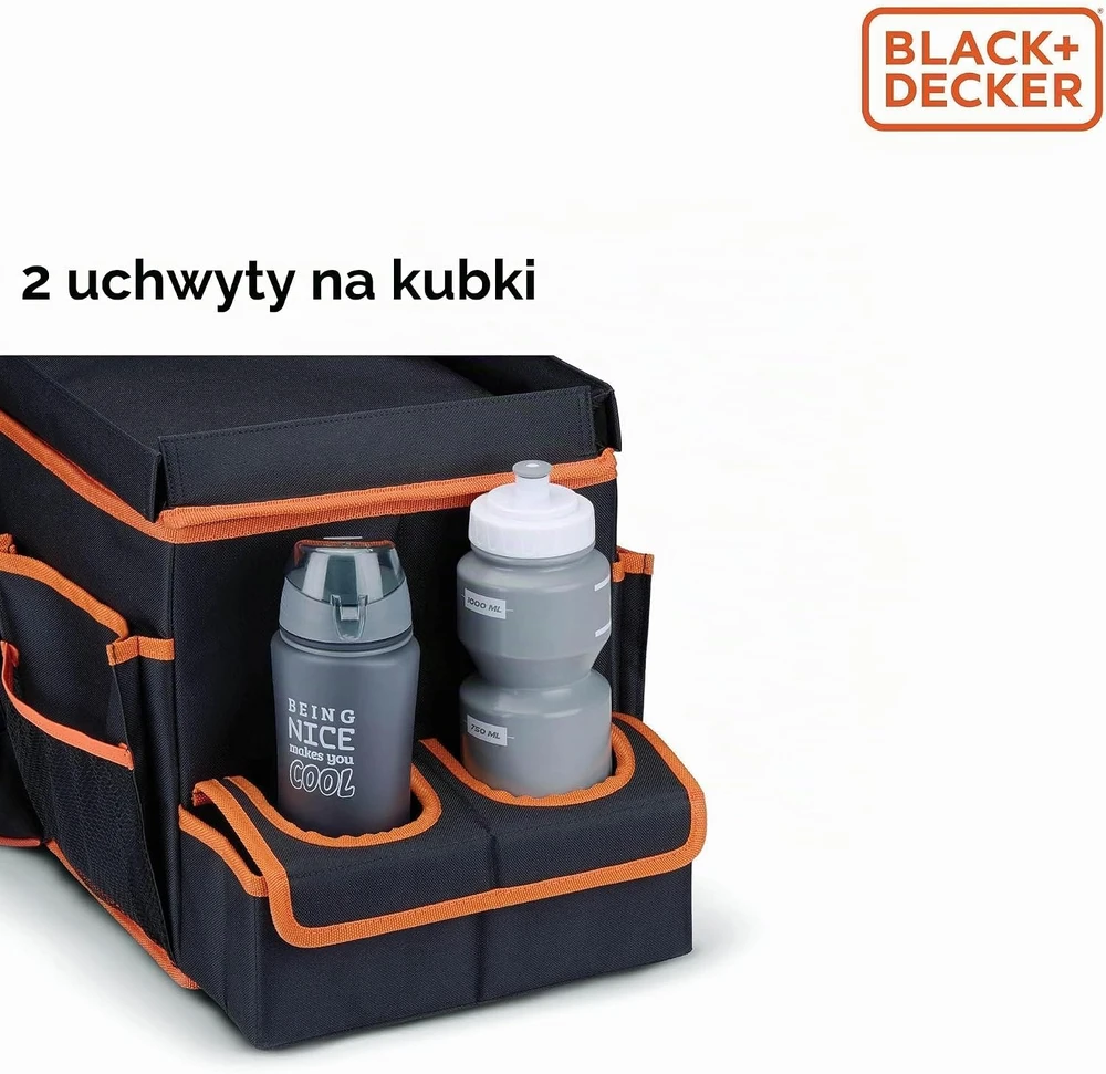 Black & Decker Juodas & Decker Juodas+DECKER automobilio bagažinės organizatorius su nešiojimo diržu 47.5 × 25 × 30 cm 8711252235752