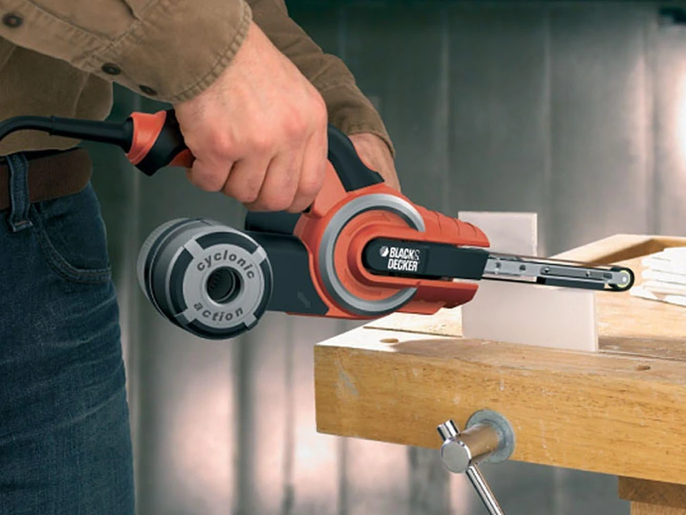 Juostinis šlifuoklis Black & Decker KA902EK