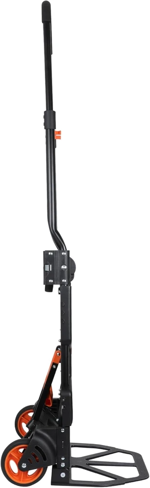 Black & Decker Juodas+DECKER sulankstomas platforminis vežimėlis 2 viename, teleskopinė rankena, maksimali apkrova 120 kg, BXWT-H206