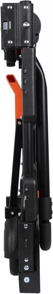 Black & Decker Juodas+DECKER sulankstomas platforminis vežimėlis 2 viename, teleskopinė rankena, maksimali apkrova 120 kg, BXWT-H206