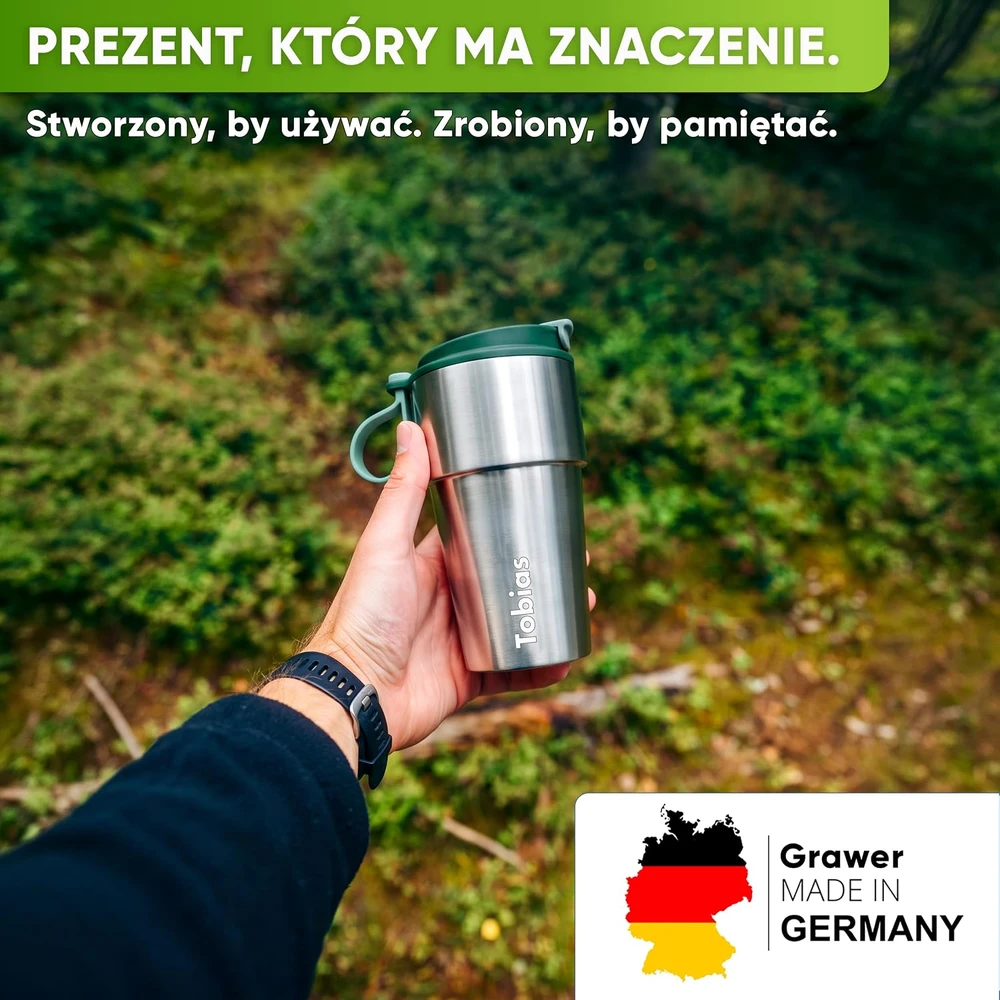 Blockhütte termopuodelis iš nerūdijančiojo plieno 500 ml, tamsiai žalias BH0039
