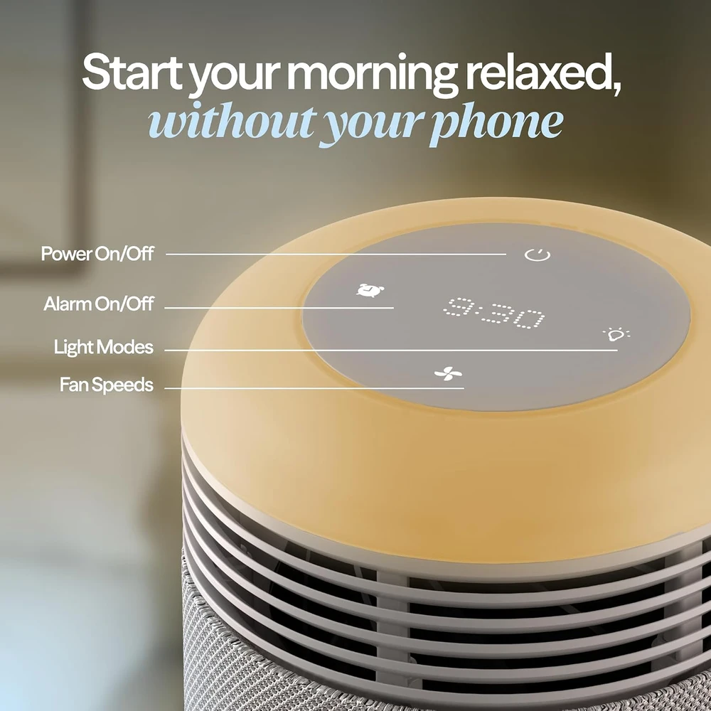 Blueair oro valytuvas Mini Restful su HEPASilent filtru, saulėtekio žadintuvu ir USB-C 113709