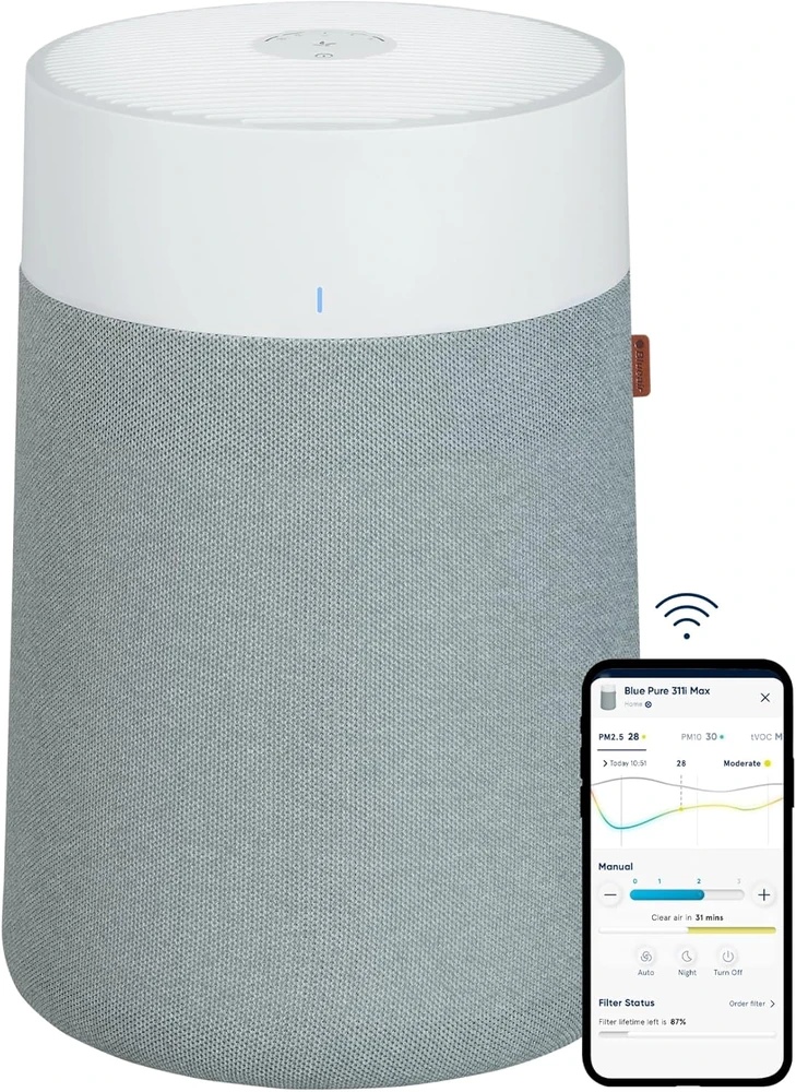 Blueair oro valytuvas su HEPASilent filtru iki 86 m², 32 W, modelis 110080