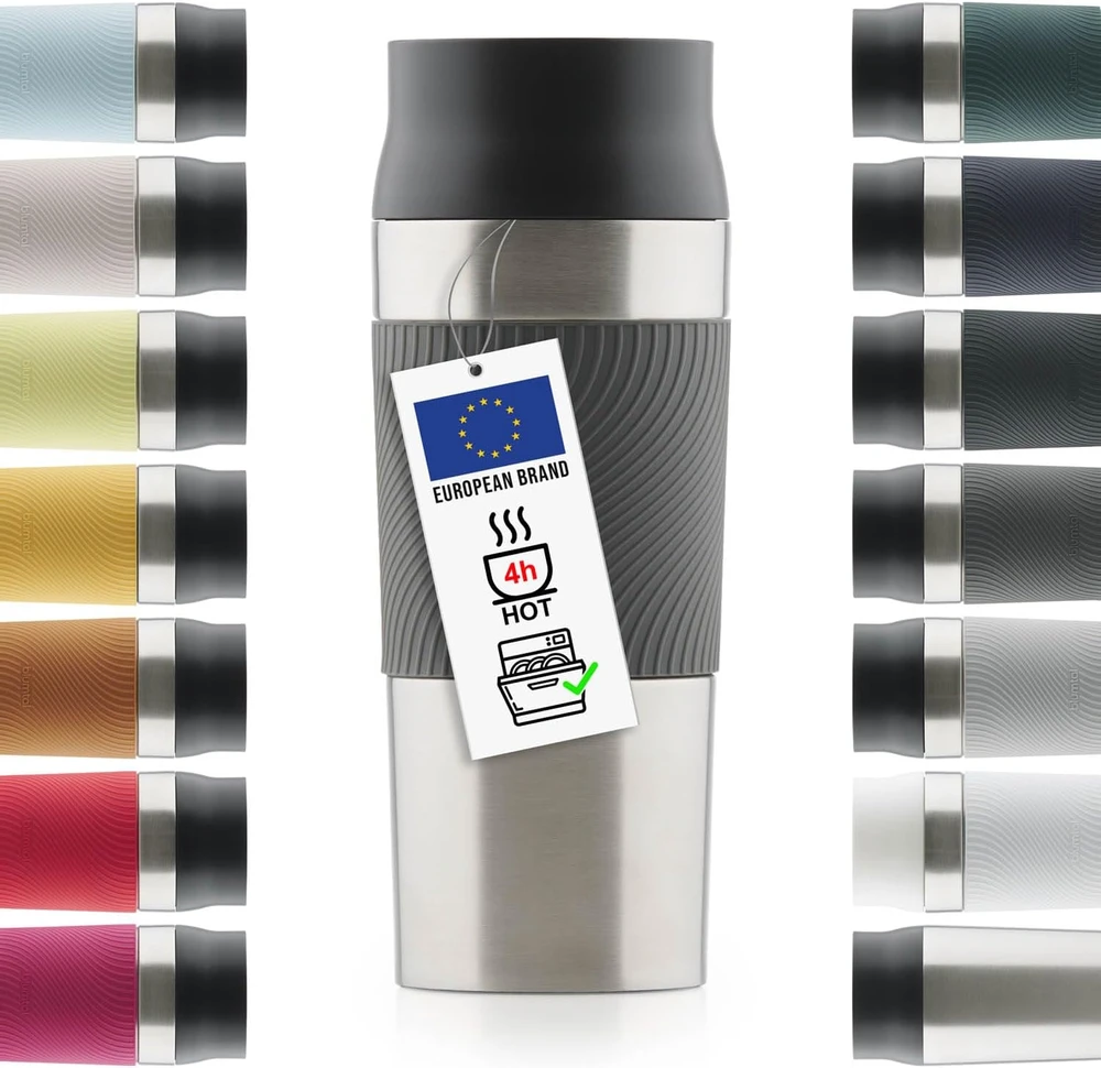 Blumtal termopuodelis 350 ml iš nerūdijančiojo plieno su 360° gėrimo anga, antracito spalvos