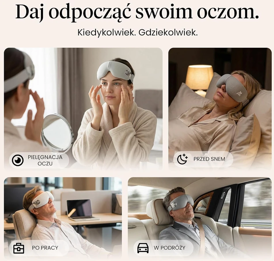 BOB AND BRAD akių masažuoklis su šildymo ir vėsinimo funkcijomis EYEFLOW FJ273