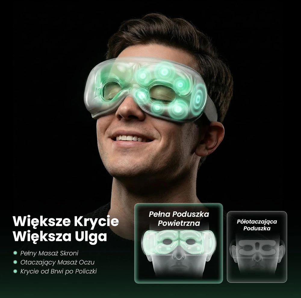 BOB AND BRAD akių masažuoklis su šildymu, vėsinimu ir muzika EyeOasis 3 DS-312