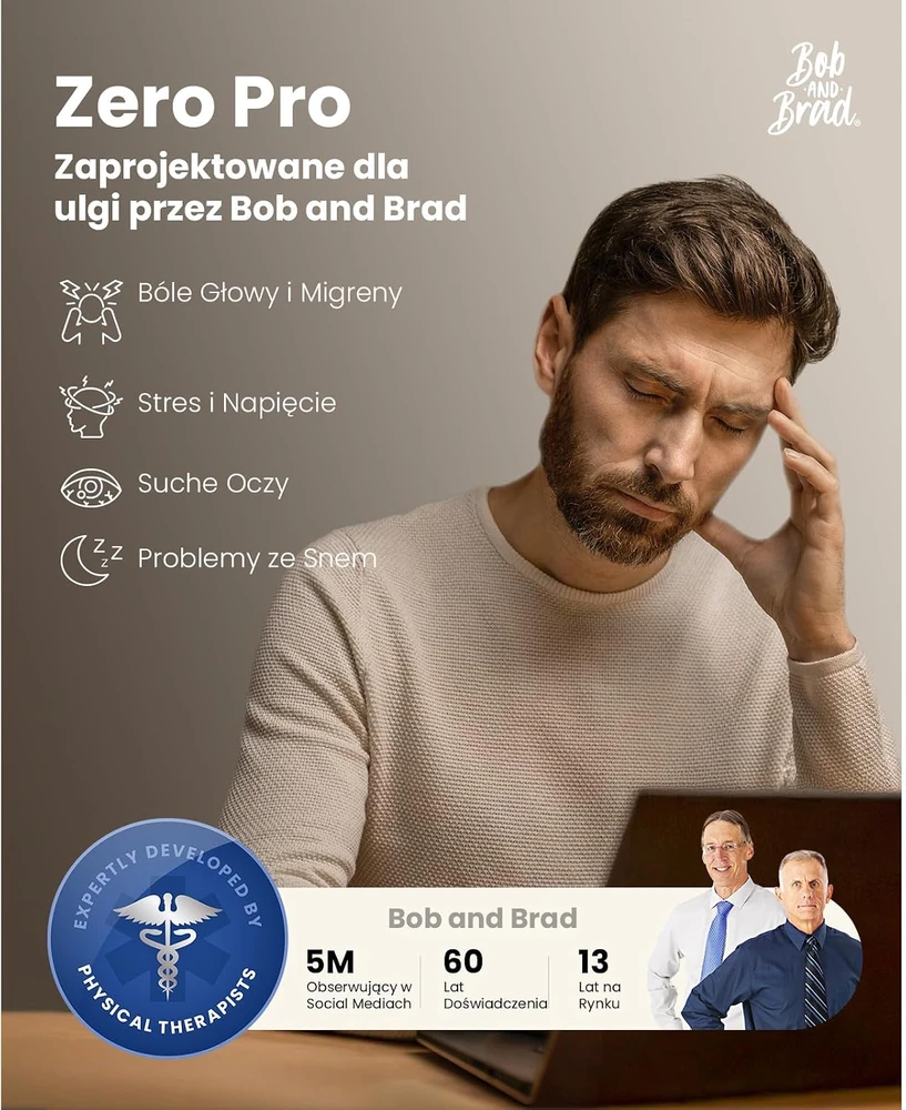BOB AND BRAD akių masažuoklis Zero Pro su šildymu ir vėsinančia gelio kauke