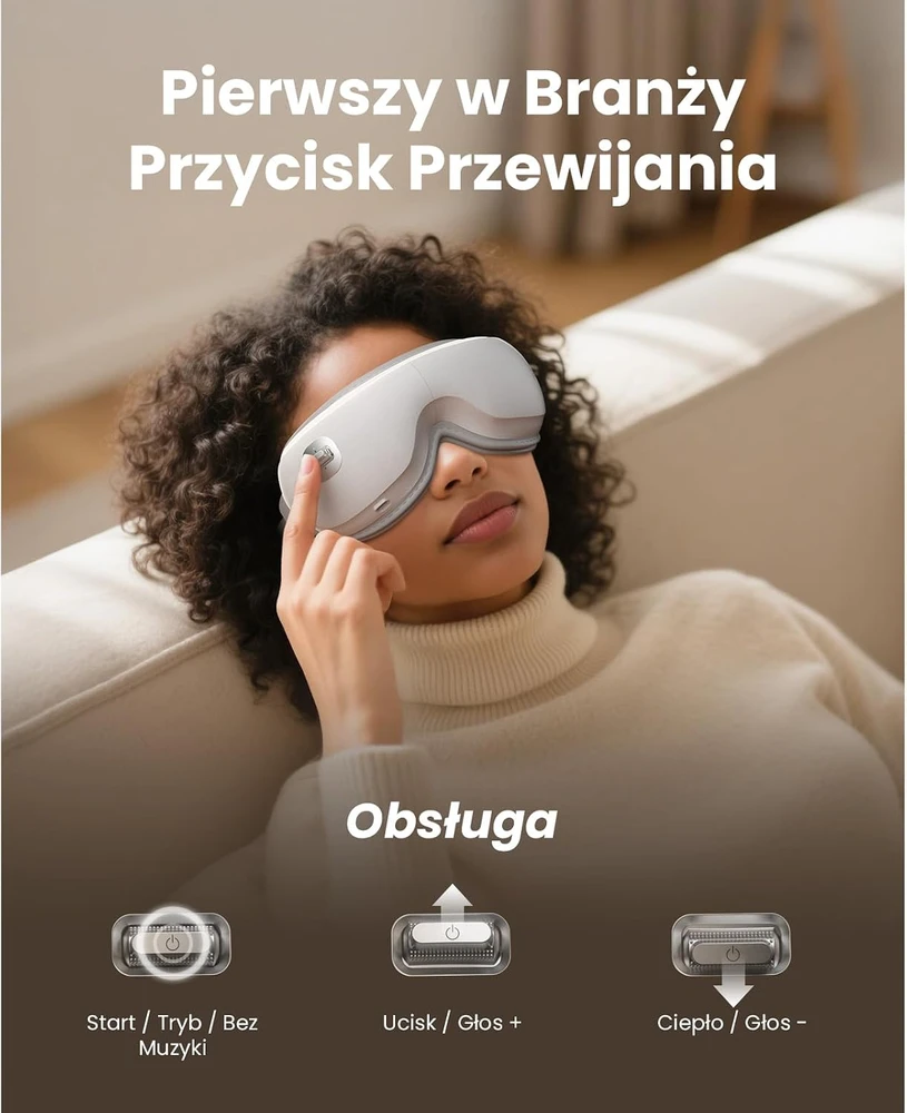 BOB AND BRAD akių masažuoklis Zero Pro su šildymu ir vėsinančia gelio kauke