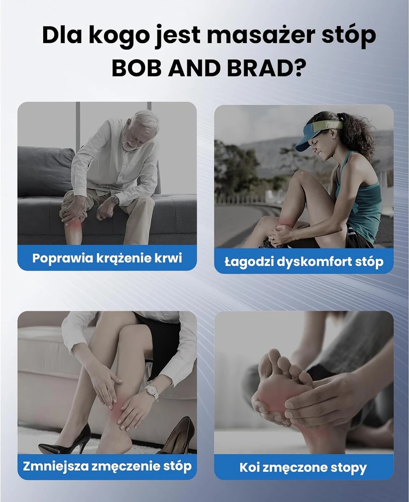 BOB AND BRAD elektrinis pėdų masažuoklis Shiatsu su šildymu ir nuotolinio valdymo pultu 721