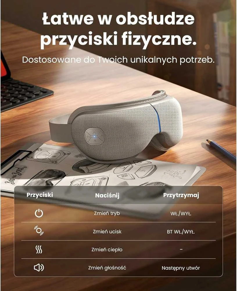 Bob And Brad EyeOasis 3 Elite Akių masažuoklis su šildymo ir vėsinimo funkcija
