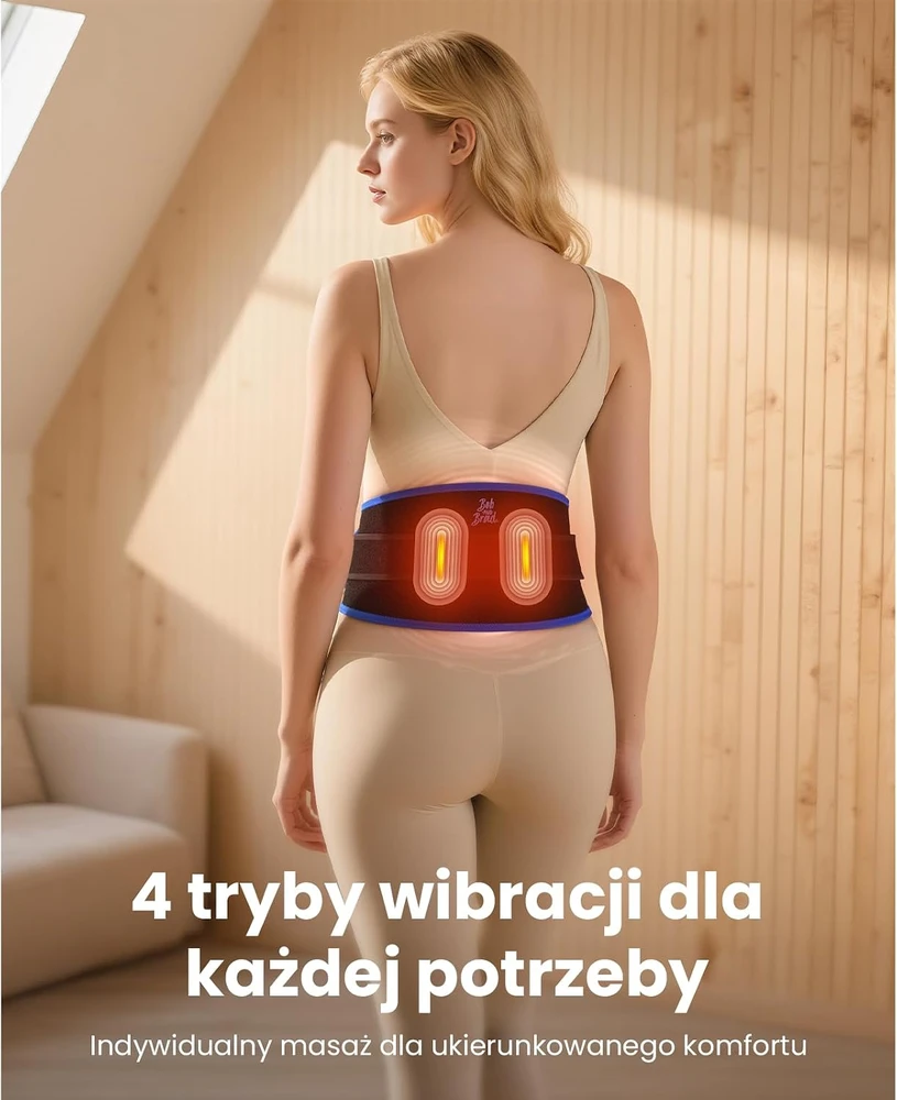 BOB AND BRAD juosmens šildantis masažinis diržas su raudonąja ir infraraudonąja šviesa HXR-L130