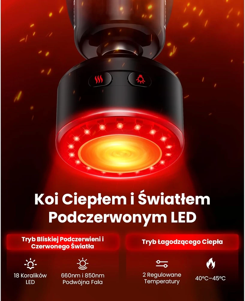 BOB AND BRAD masažinis pistoletas su infraraudonųjų spindulių šildymu QL/MINI.Q2-J