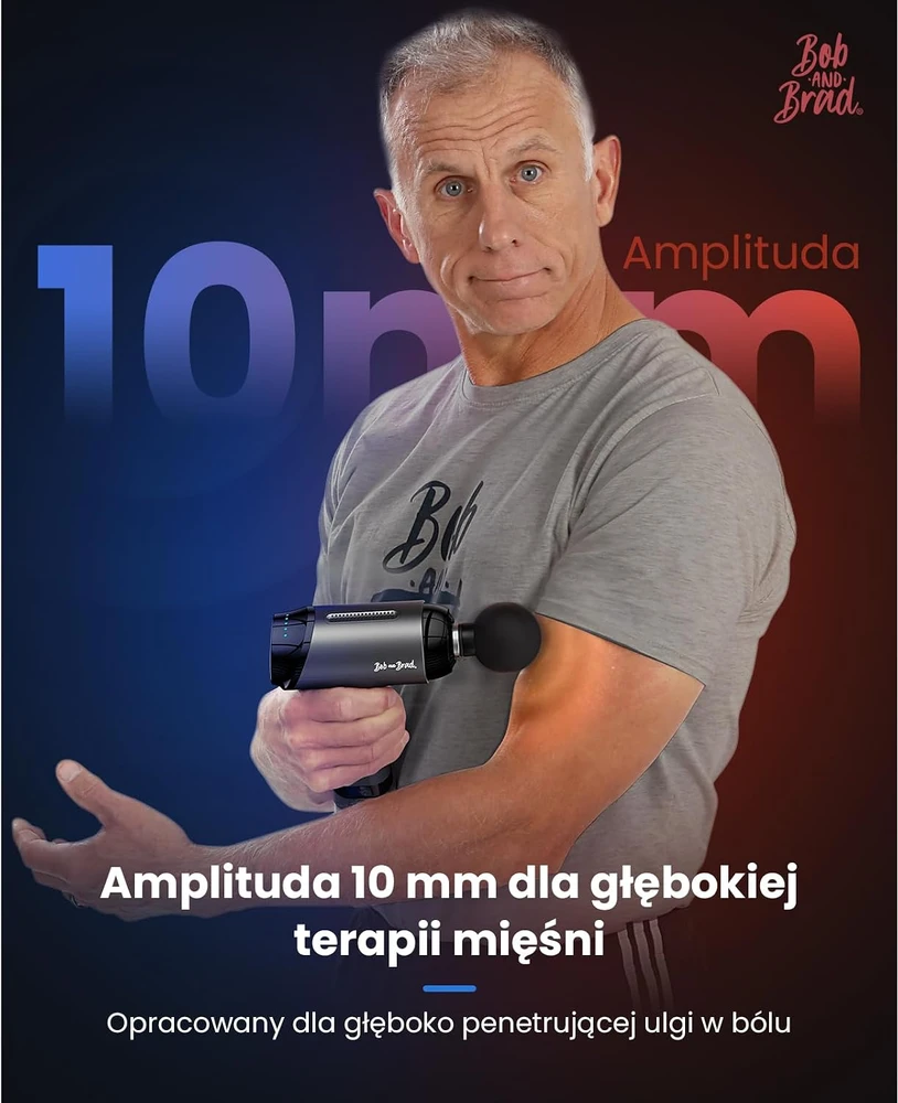 BOB AND BRAD masažinis pistoletas su šildymo ir šaldymo terapija T2 Pro QL/DMS.T2-E