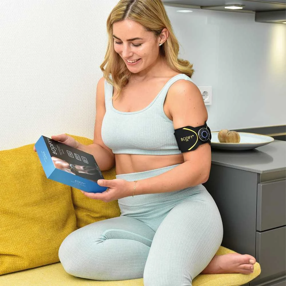 Bodify EMS raumenų treniruoklis rankoms ir kojoms 2-in-1, pilkas