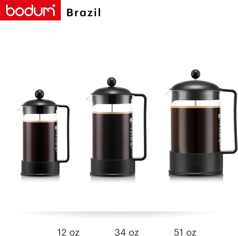 Bodum Brazil prancūziškas kavos presas 1 l, 8 puodeliams, K1548-01