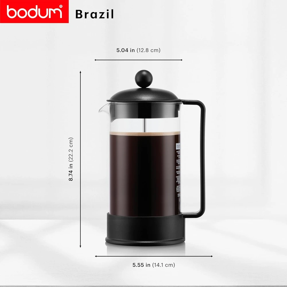 Bodum Brazil prancūziškas kavos presas 1 l, 8 puodeliams, K1548-01