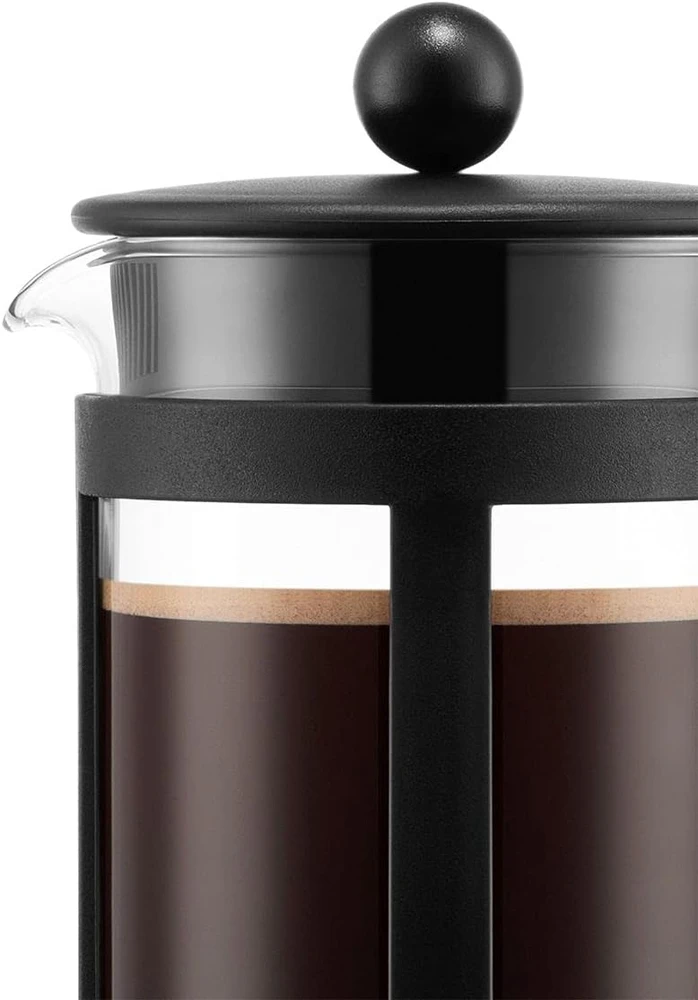 Bodum stūmoklinis kavos ruoštuvas kavos spaustuvas Kenya 1 l, 8 puodeliams, juodas, 1788-01
