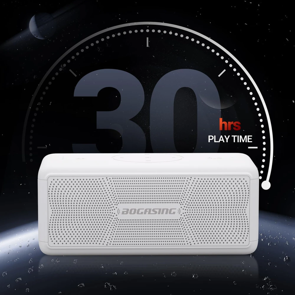 Bogasing belaidė nešiojama Bluetooth kolonėlė 40 W, IPX7, 30 val. veikimo laikas, M5