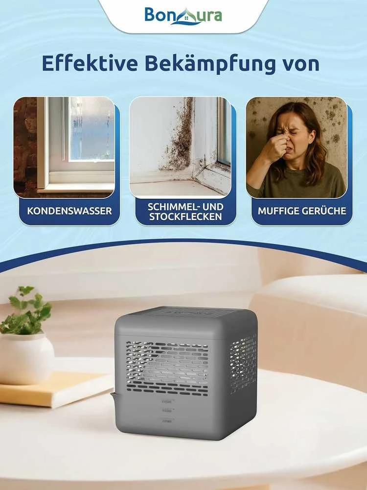 BonAura AirOne Select elektros nereikalaujantis oro sausintuvas, 4 vnt., iki 40 m², su 8 x 400g užpildais