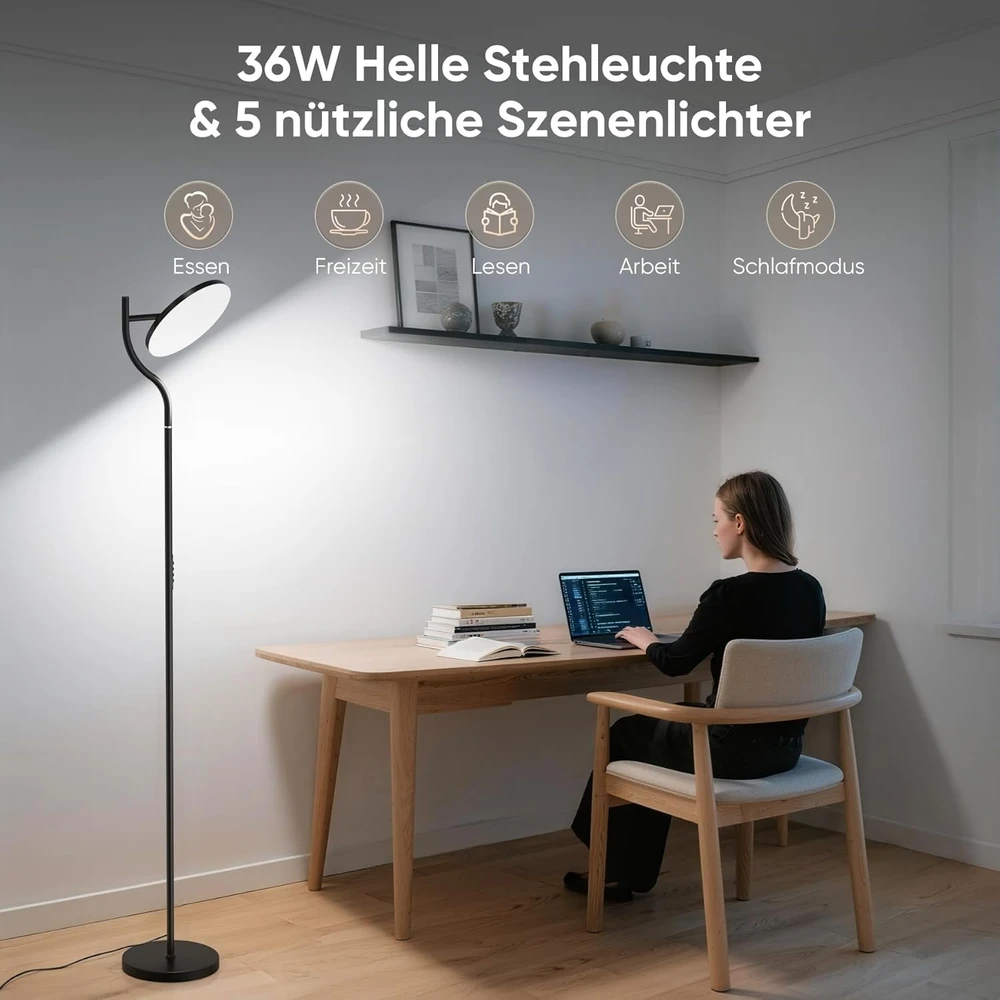 Bonsery LED grindinis šviestuvas 36 W, 3800 lm, 2700–6500 K su nuotoliniu valdymu MF30008.5
