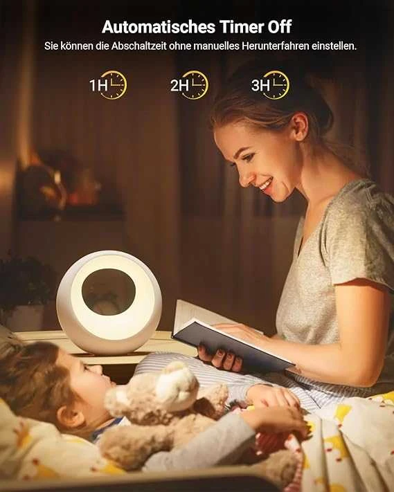 Bonsery RGB Naktinė lempa su nuotolinio valdymo pulteliu