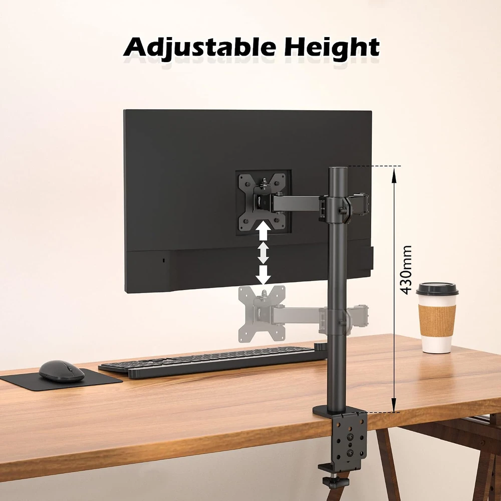 BONTEC monitoriaus laikiklis 13–32 col. ekranams iki 10 kg, VESA 75 × 75/100 × 100, MDM 001B