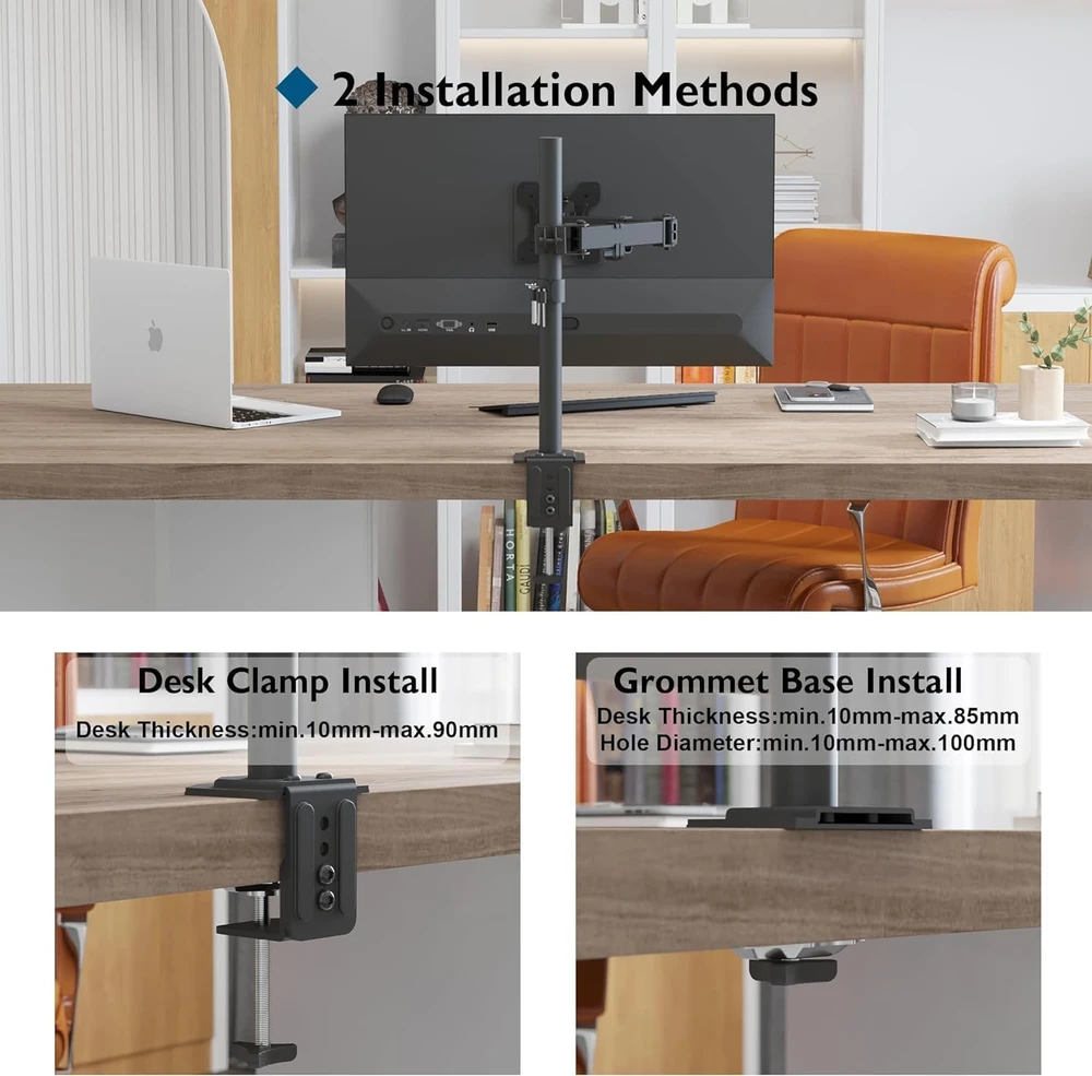BONTEC monitoriaus laikiklis 13–32 colių ekranams, VESA 75 × 75/100 × 100 mm, iki 8kg MDM001C-v02