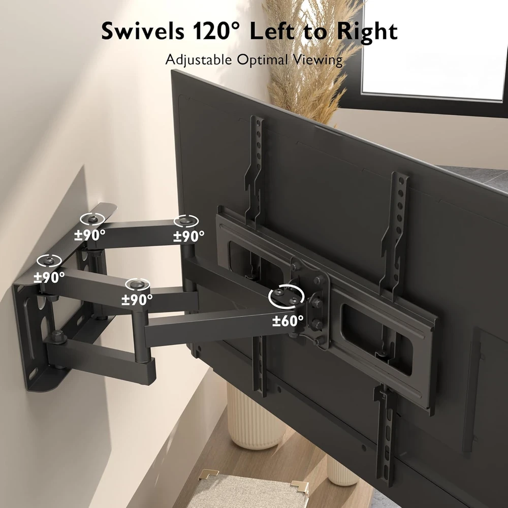 BONTEC sieninis televizoriaus laikiklis 23–70 colių, VESA 400 × 400, iki 45 kg, MF400