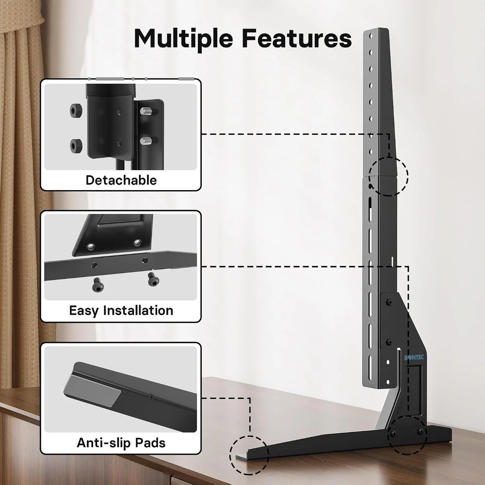 BONTEC televizoriaus stovas 22–65 col., VESA 50 × 50–800 × 400 mm, TV05