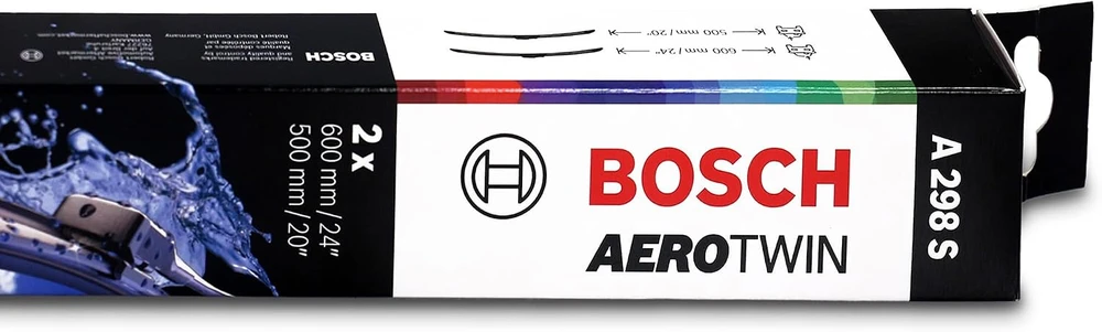 Bosch Aerotwin priekinės valytuvų šluotelės 600/500 mm 3 397 007 298