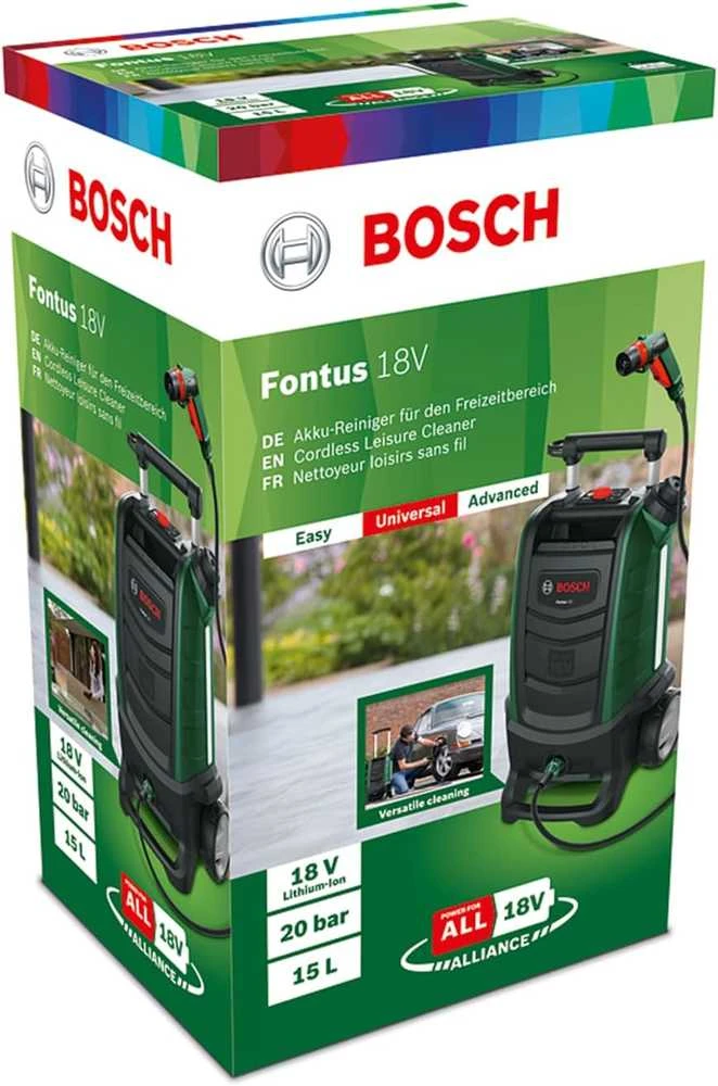 Bosch Fontus II (1x2,5AH, 18V) Slėgio plovyklis