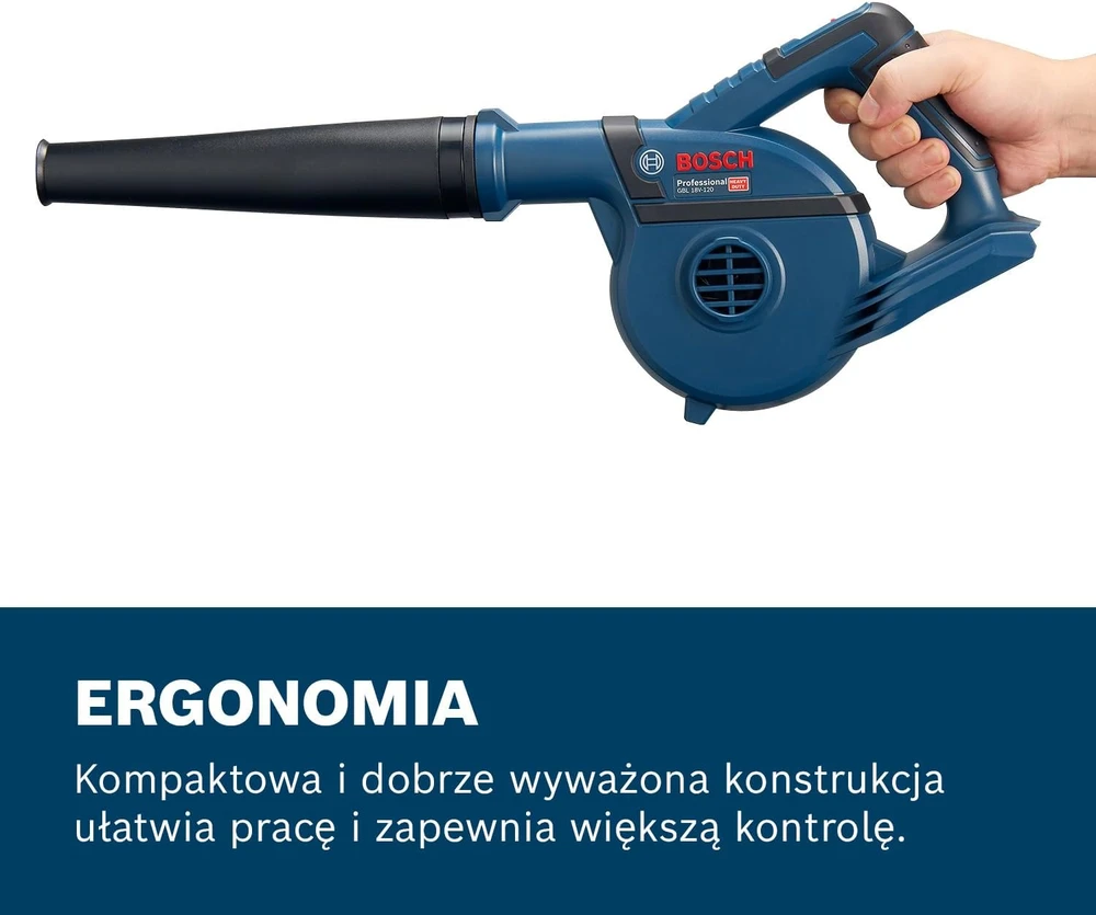 Pūstuvas Bosch GBL 18V-120 Professional 18V be akumuliatoriaus ir kroviklio
