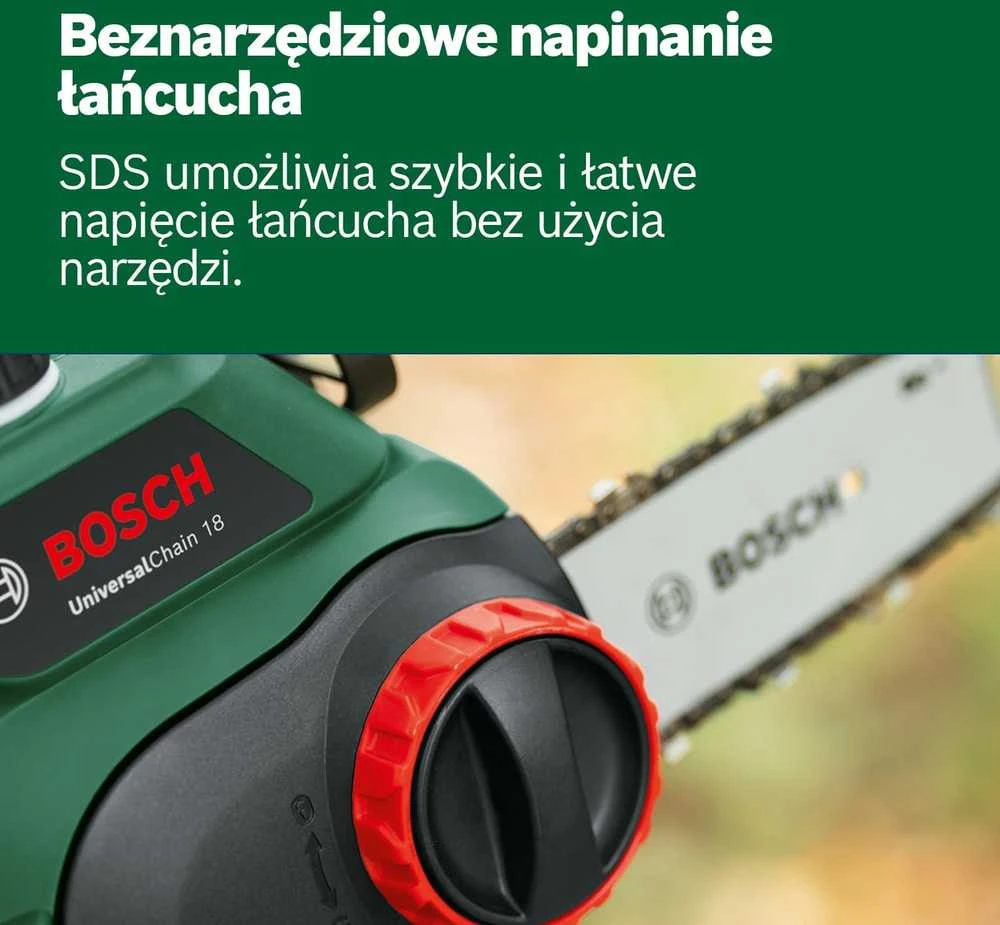 Akumuliatorinis grandininis pjūklas Bosch Universal Chain 18 (1x2,5)