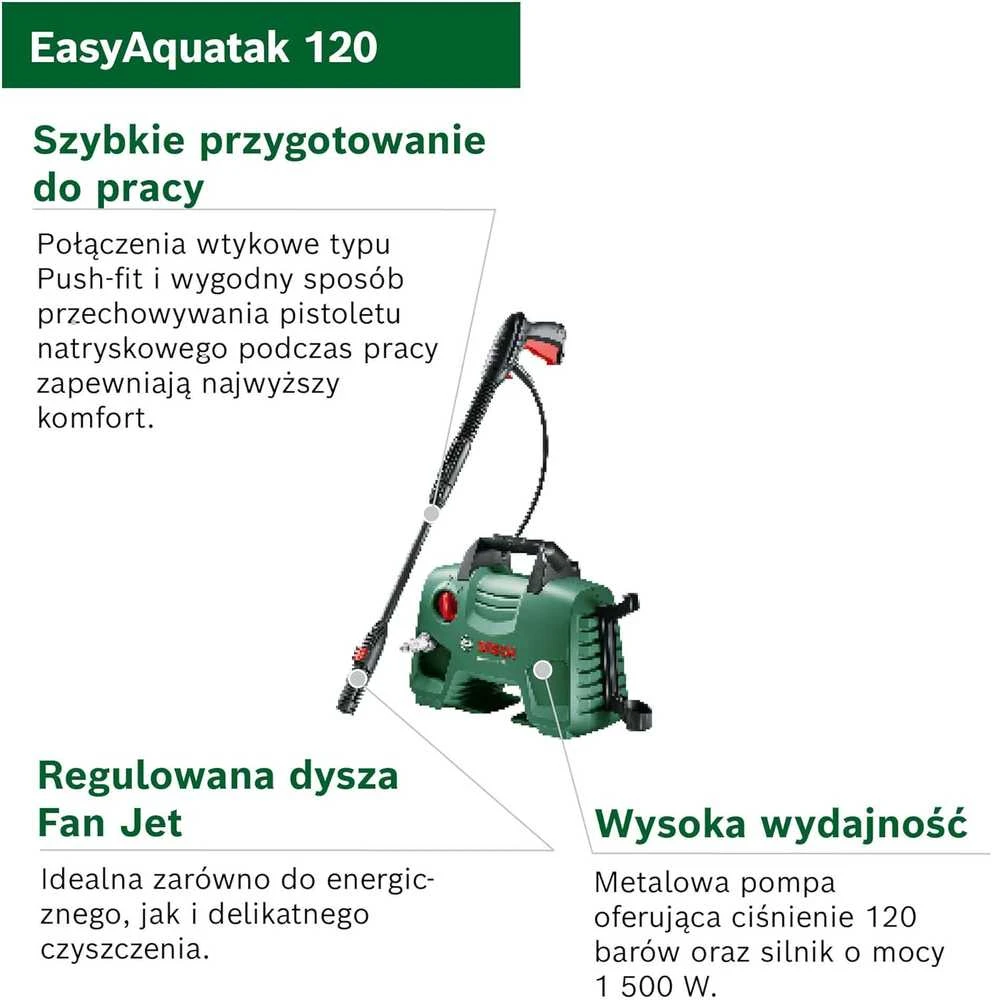 Aukšto slėgio plovykla Bosch EasyAquatak 120