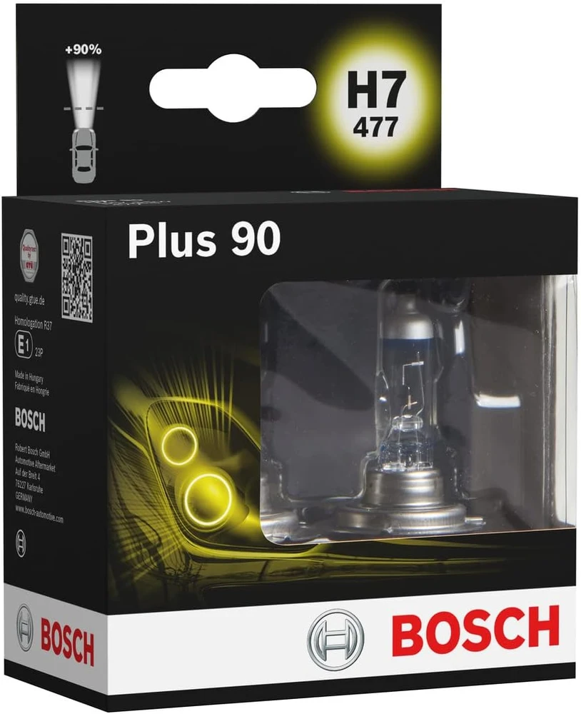Bosch Automotive H7 halogeninės priekinių žibintų lemputės 12 V 55 W PX26d 1 987 301 075