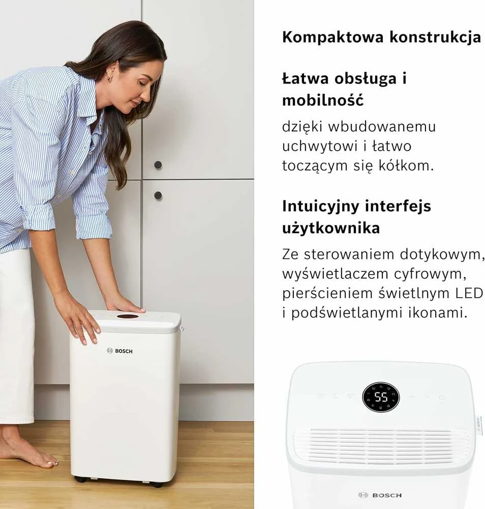 Bosch Dry 2000 oro sausintuvas, 12 l/para, 2.5 l bakelis, iki 24 m², 178 W